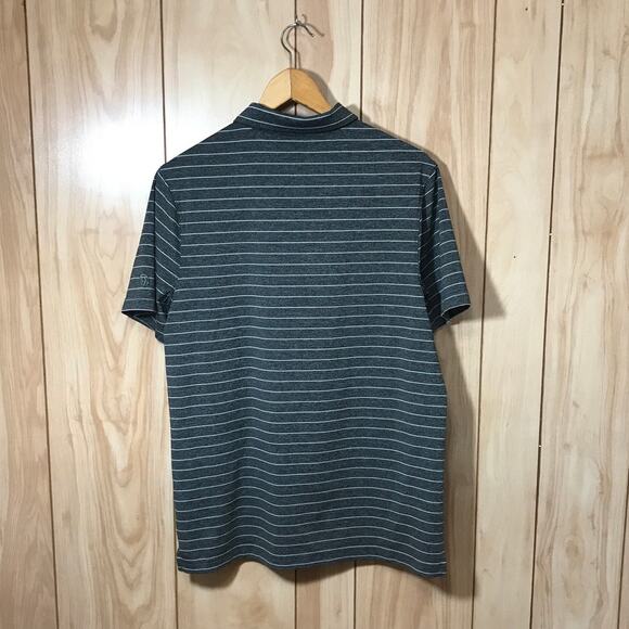 Champion Striped Collared Short Sleeve Athletic Polo Shirt M - Picture 2 of 8